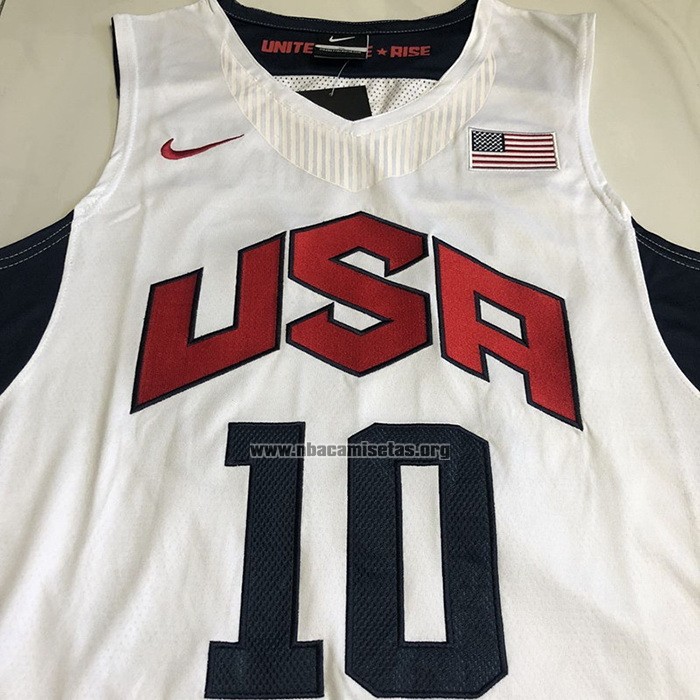 Camiseta USA 2012 Kobe Bryant NO 10 Blanco